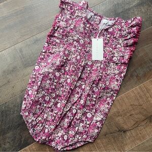 Jamie Kay Floral Skirt in Pink and White